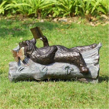 Spi Lazy Reader Garden Sculpture - 14 x 25 x 10.5 in. 34757 | Zoro